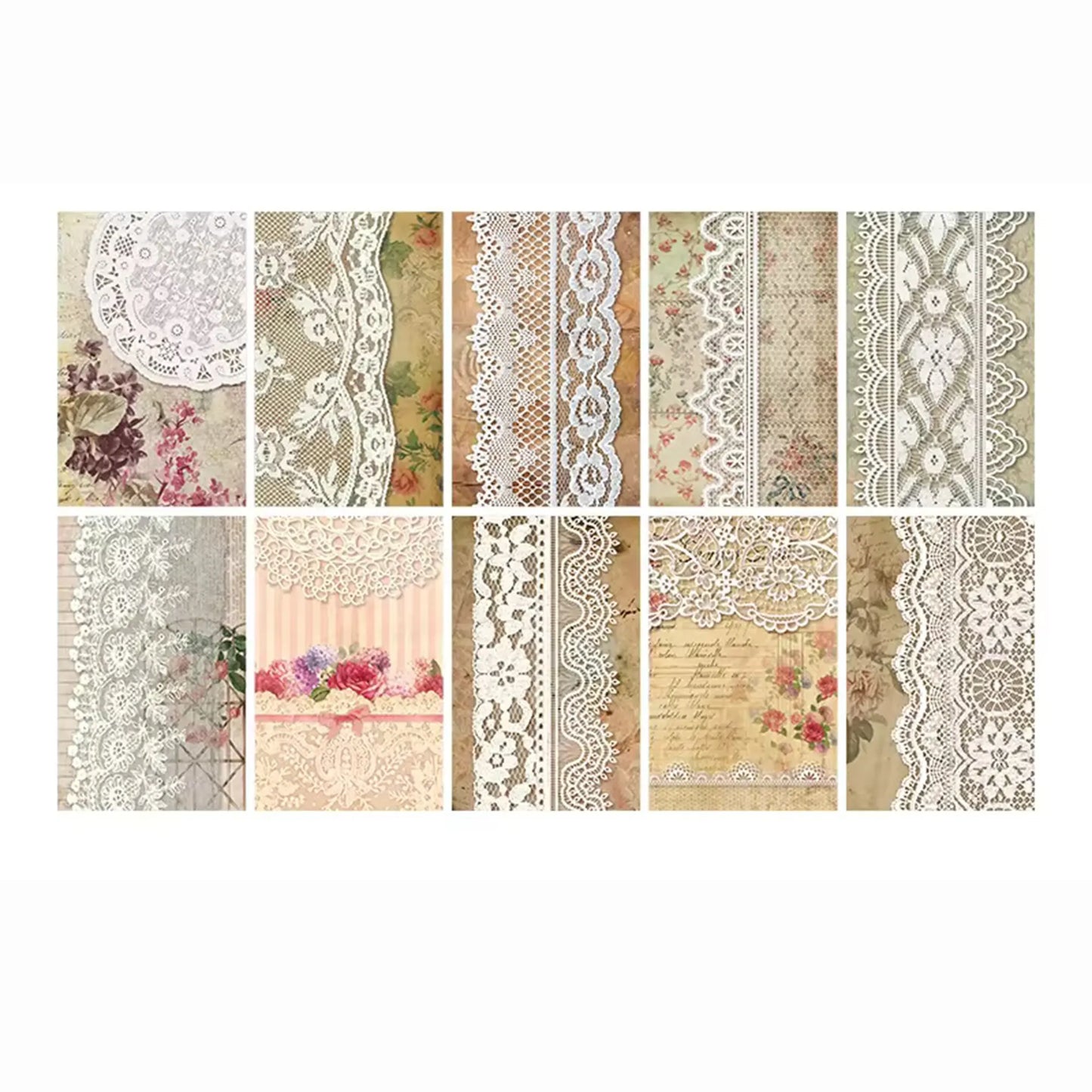 Vintage Lace 1 : Decorative Lace Paper Sheets - ScrapBookResourceCo