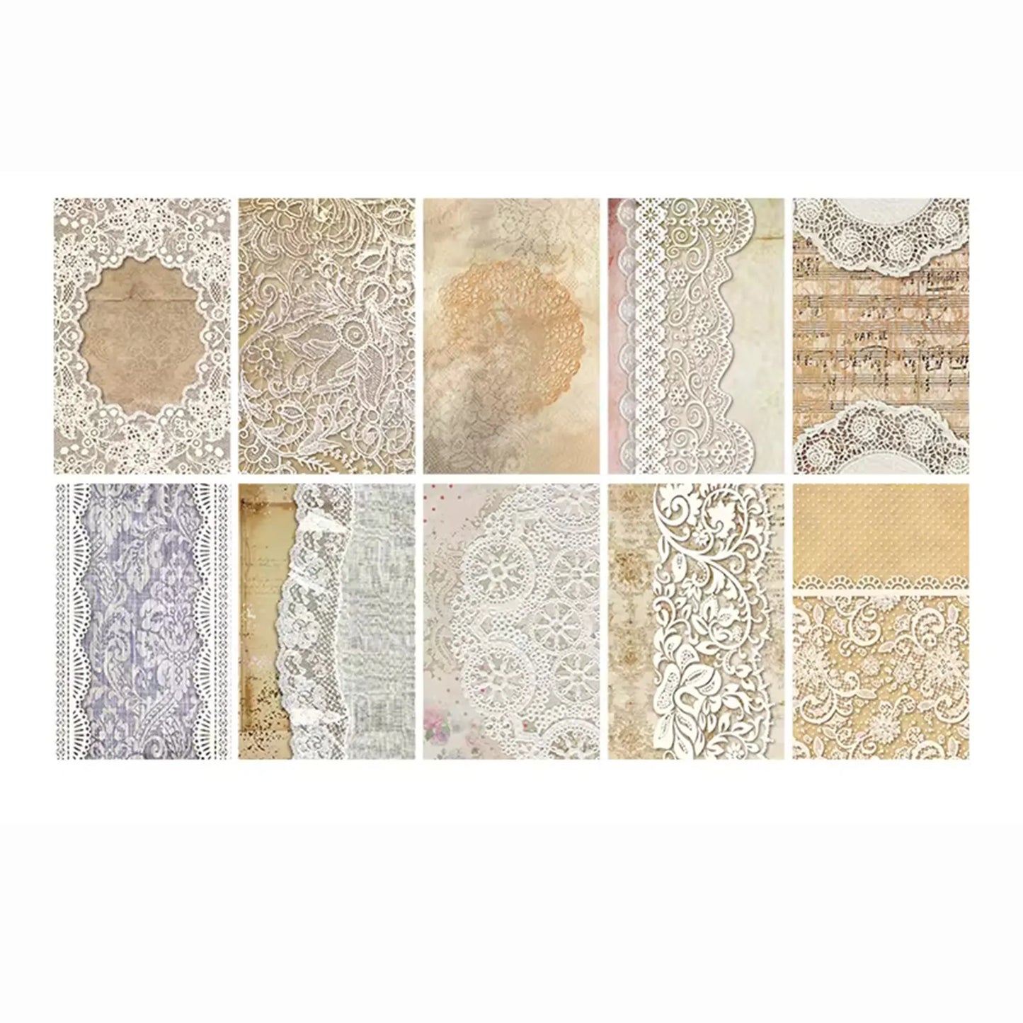 Vintage Lace 3 : Decorative Lace Paper Sheets - ScrapBookResourceCo