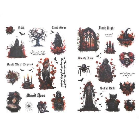 Blood Rose : Gothic PET Strips