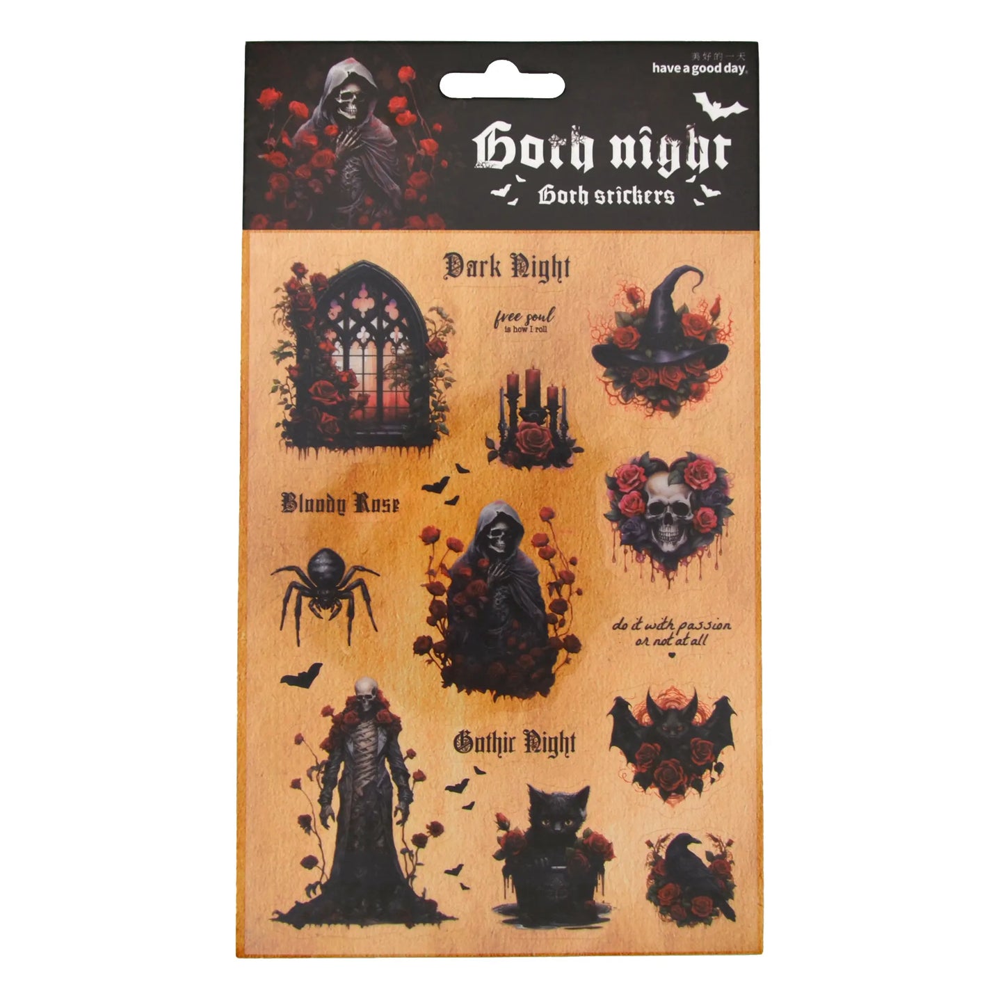 Blood Rose : Gothic PET Strips