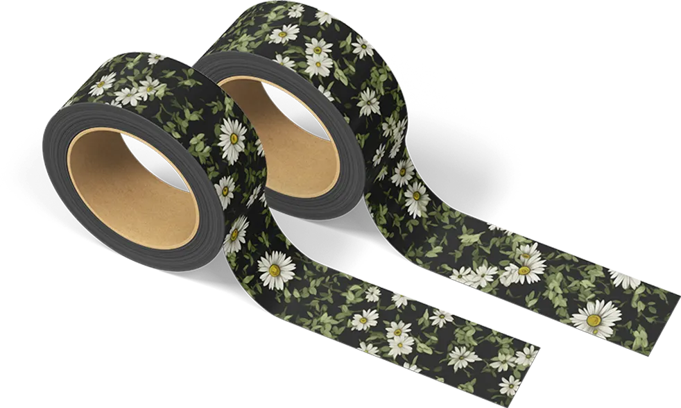 Dark Daisy Washi Tape - ScrapBookResourceCo