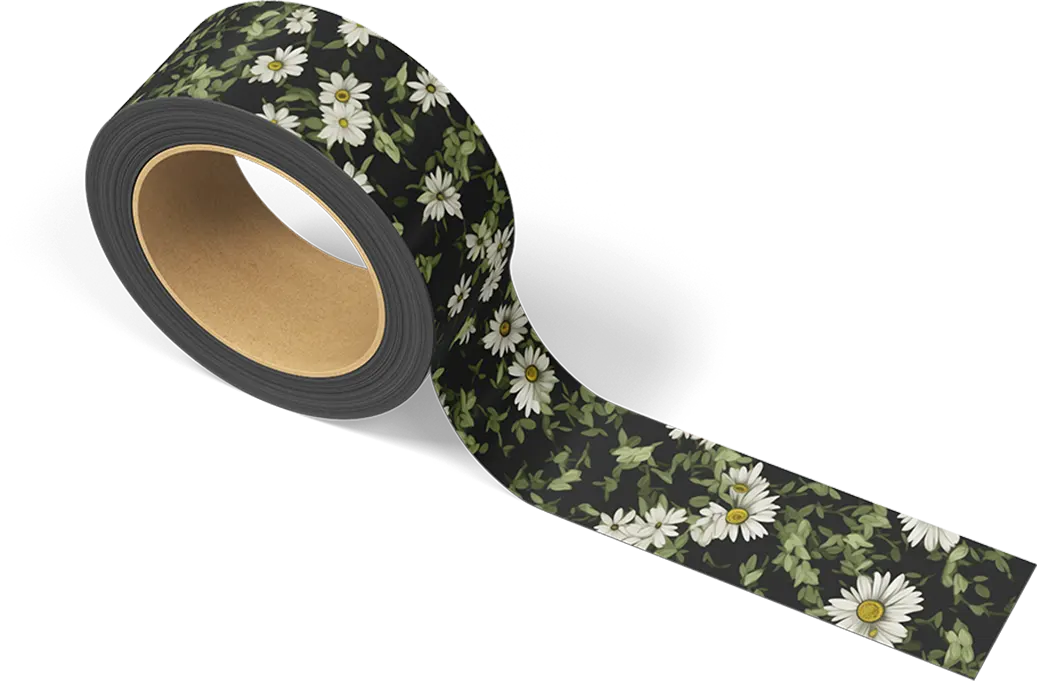 Dark Daisy Washi Tape - ScrapBookResourceCo