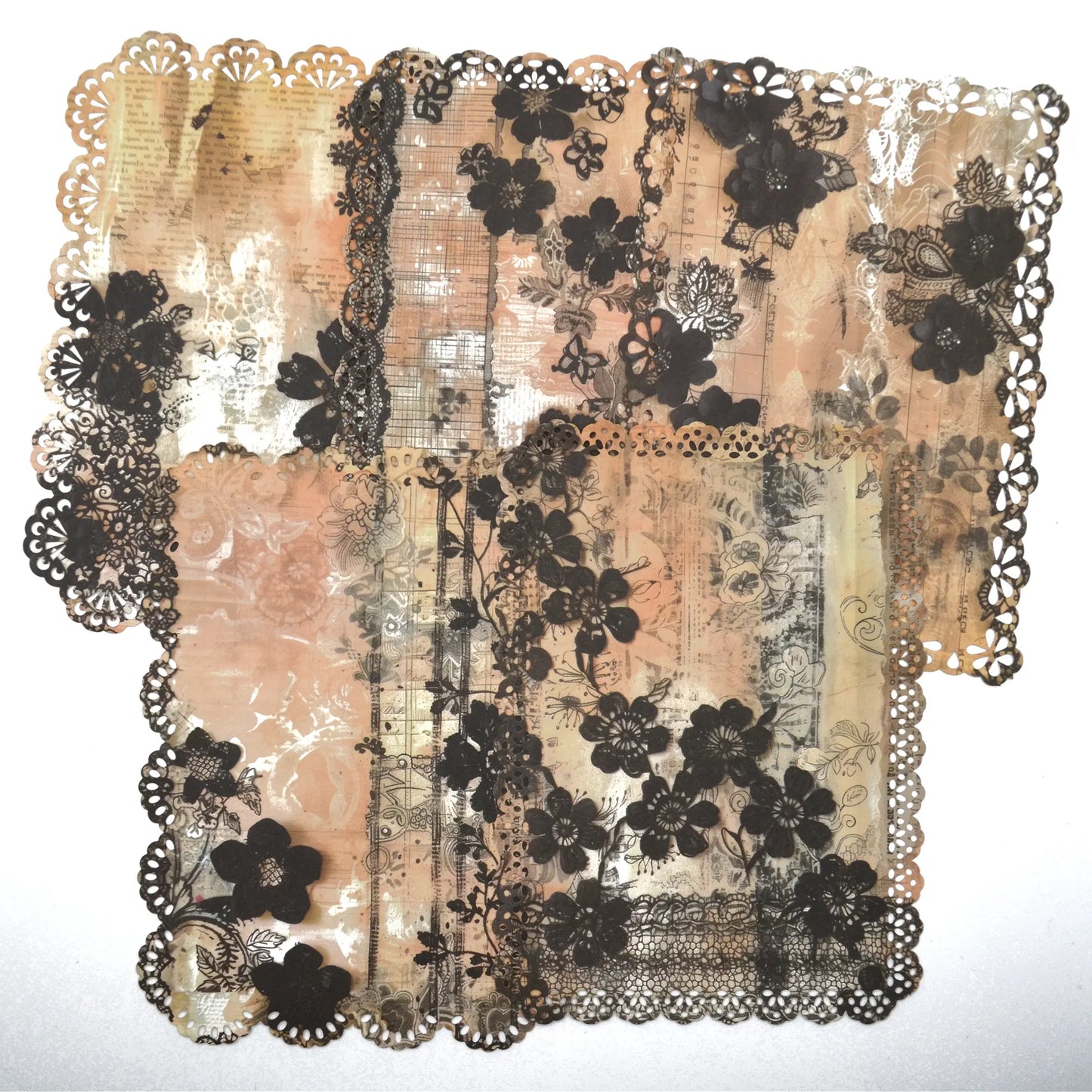 Dark Elegance : Die Cut Lace Paper