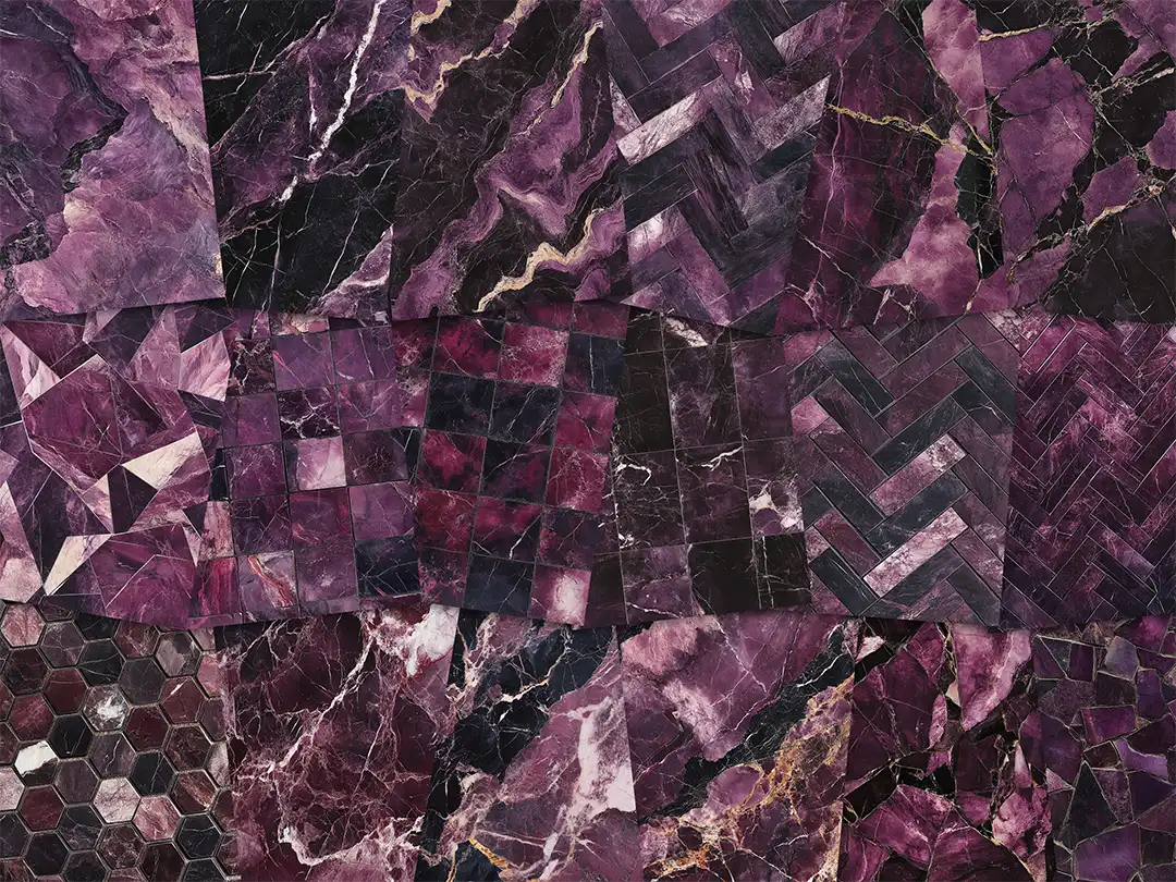 Dark Plum Marble