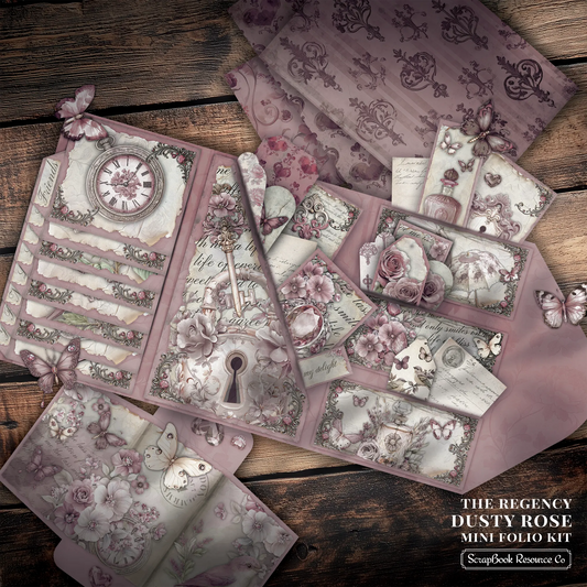 The Regency Dusty Rose Mini Folio Kit Style 2