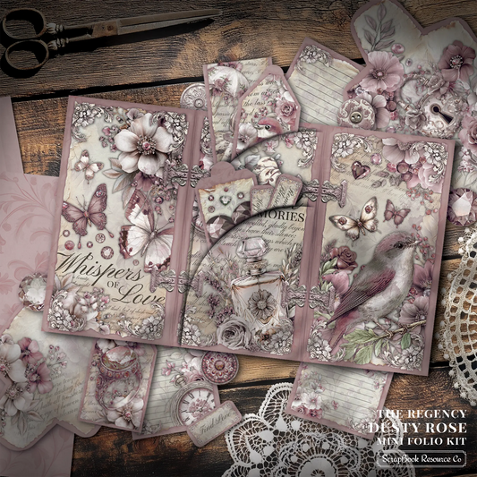 The Regency Dusty Rose Mini Folio Kit Style 3