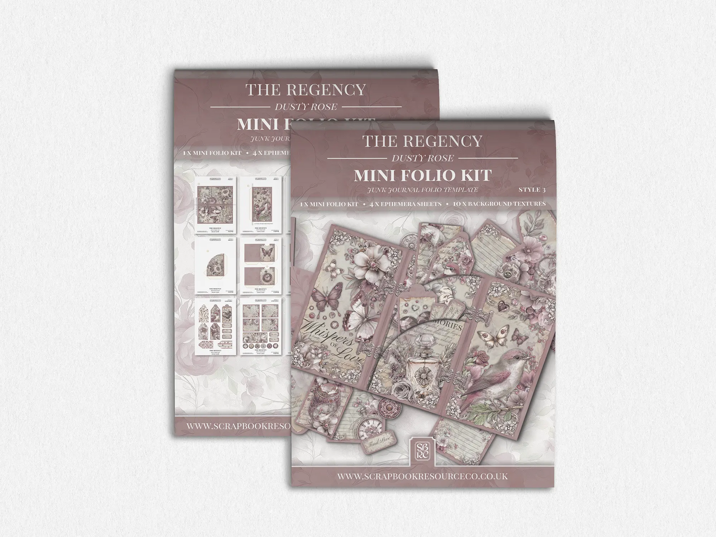The Regency Dusty Rose Mini Folio Kit Style 3
