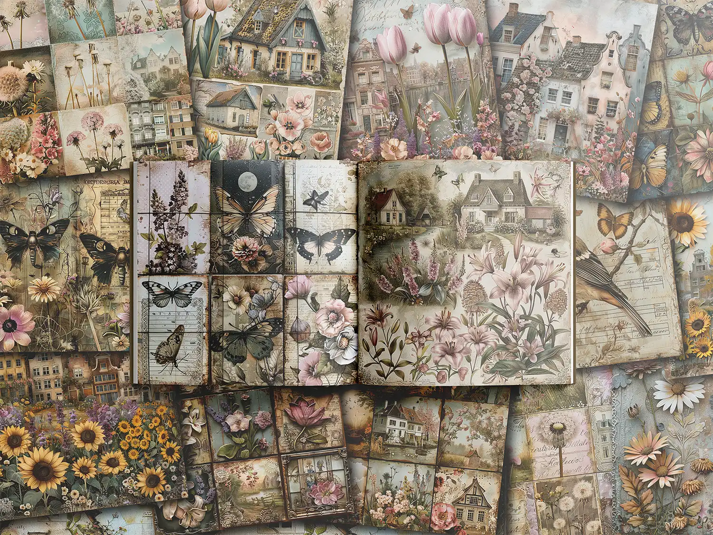 Floral Cottage - ScrapBookResourceCo
