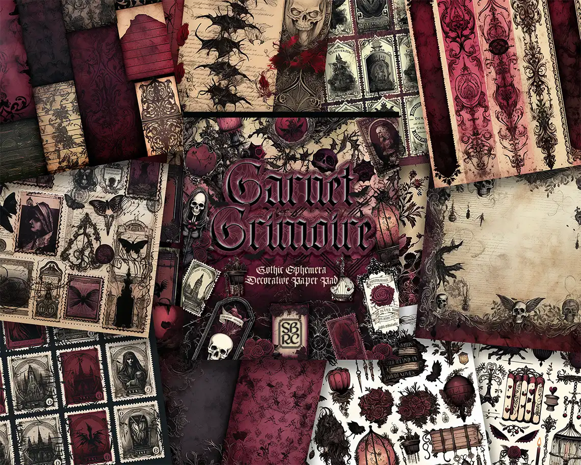 Garnet Grimoire - ScrapBookResourceCo