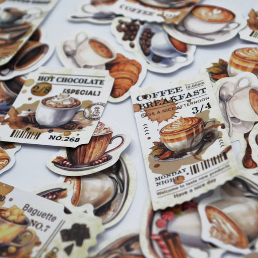 Latte : Coffee Themed Stickers