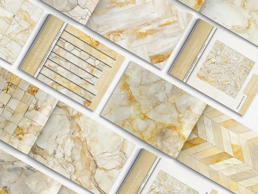 Light Buttermilk Yellow Marble