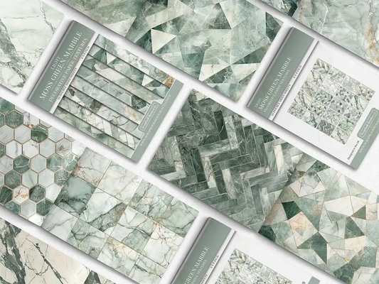 Light Moss Green Marble