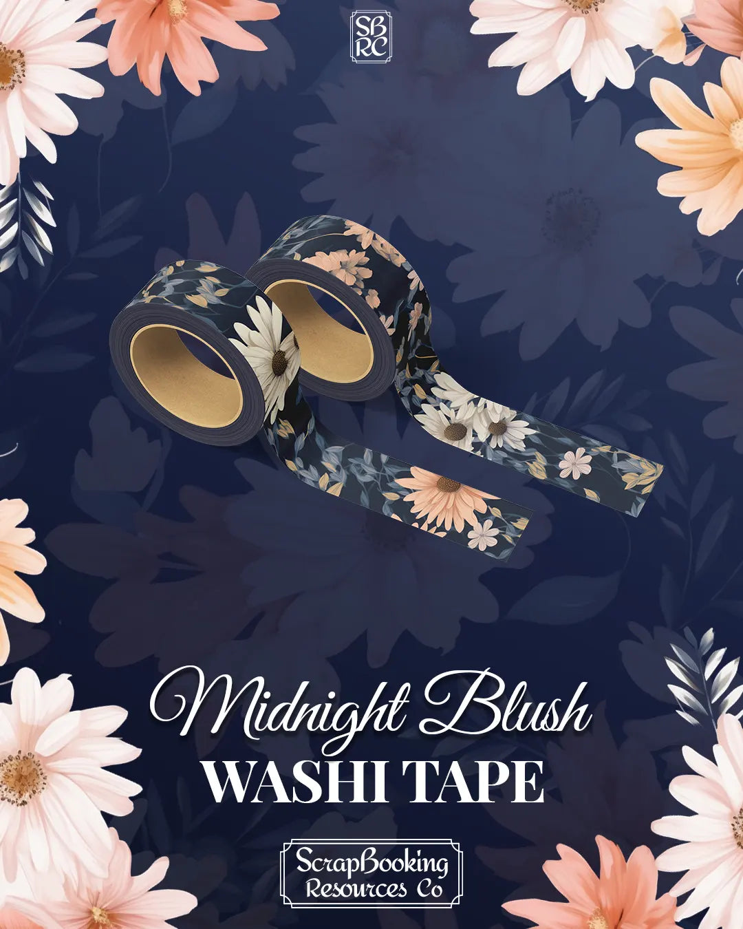 Midnight Blush Washi Tape - ScrapBookResourceCo