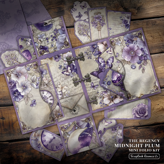 The Regency Midnight Plum Mini Folio Kit Style 1