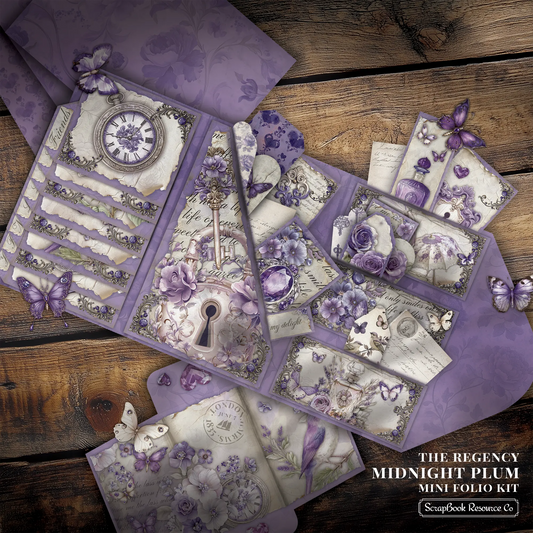 The Regency Midnight Plum Mini Folio Kit Style 2