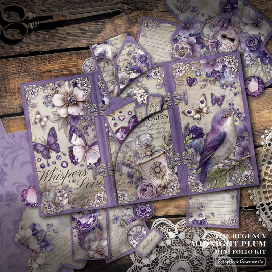 The Regency Midnight Plum Mini Folio Kit Style 3