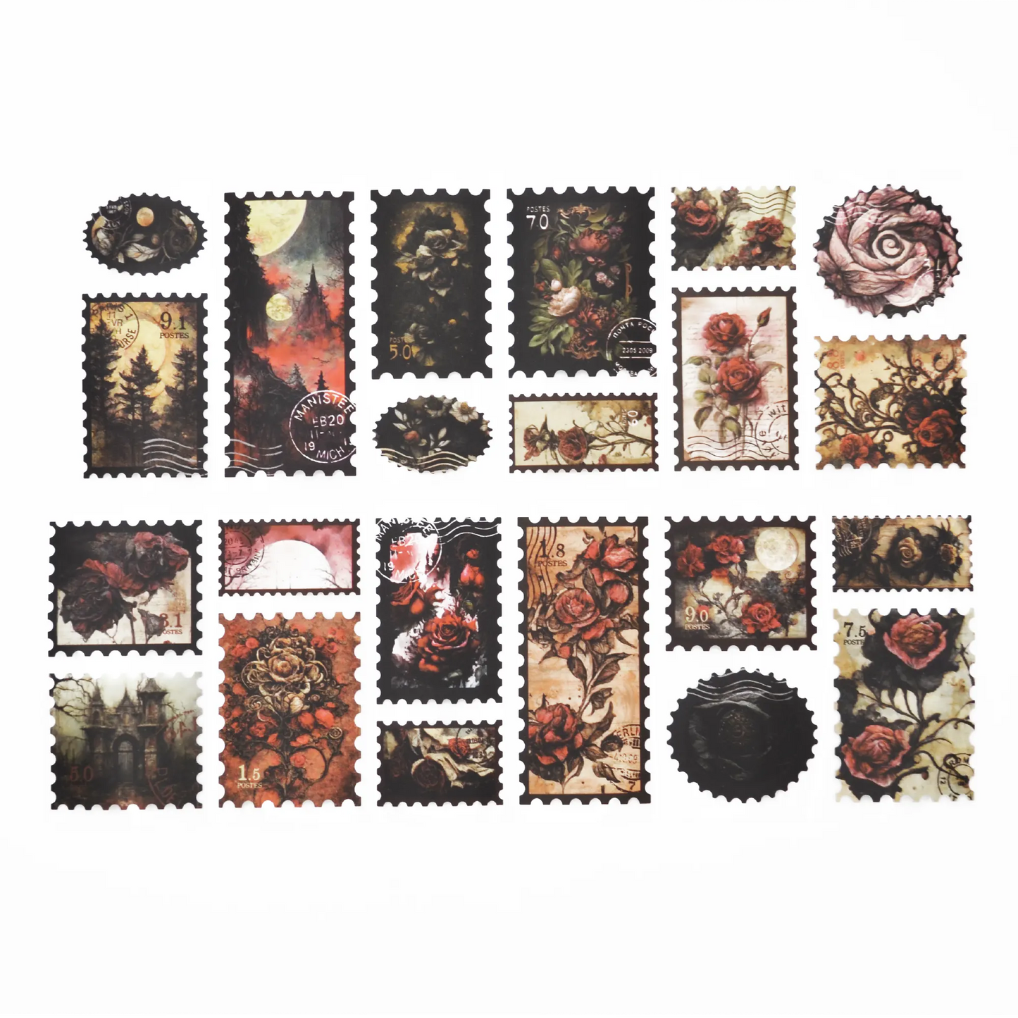 Midnight Rose : Sticker Roll