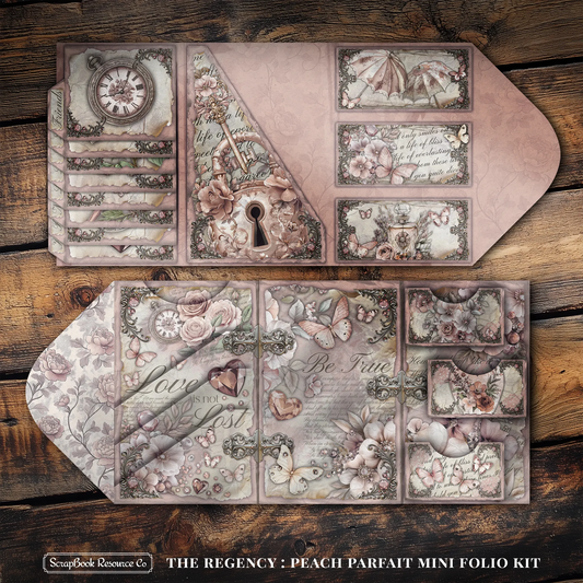 The Regency Peach Parfait Mini Folio Kit Style 2 DIGITAL DOWNLOAD