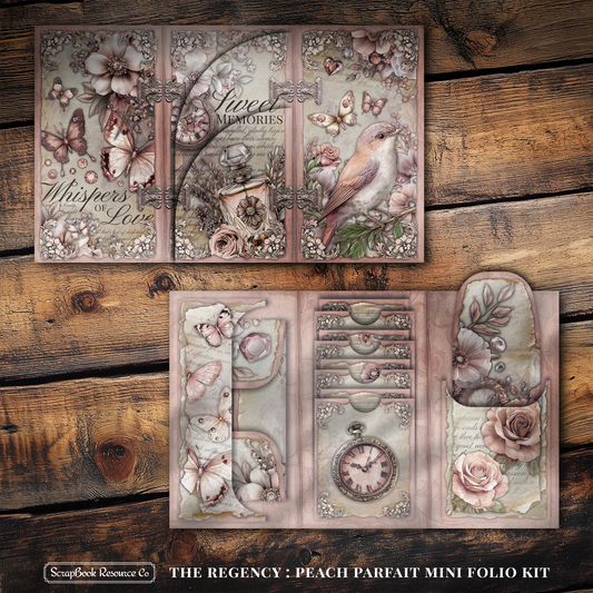 The Regency Peach Parfait Mini Folio Kit Style 3 DIGITAL DOWNLOAD