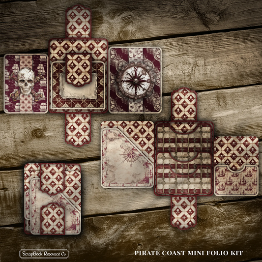 The Pirate coast Mini Folio Kit Style 5 DIGITAL DOWNLOAD