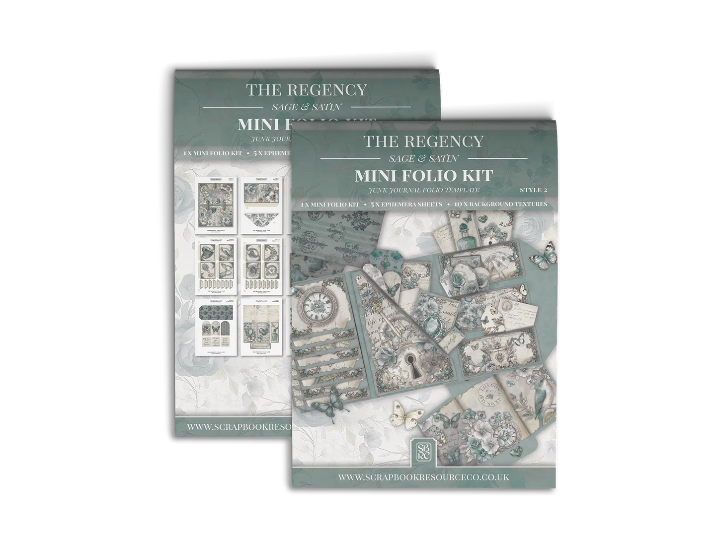 The Regency Sage & Satin Mini Folio Kit Style 2
