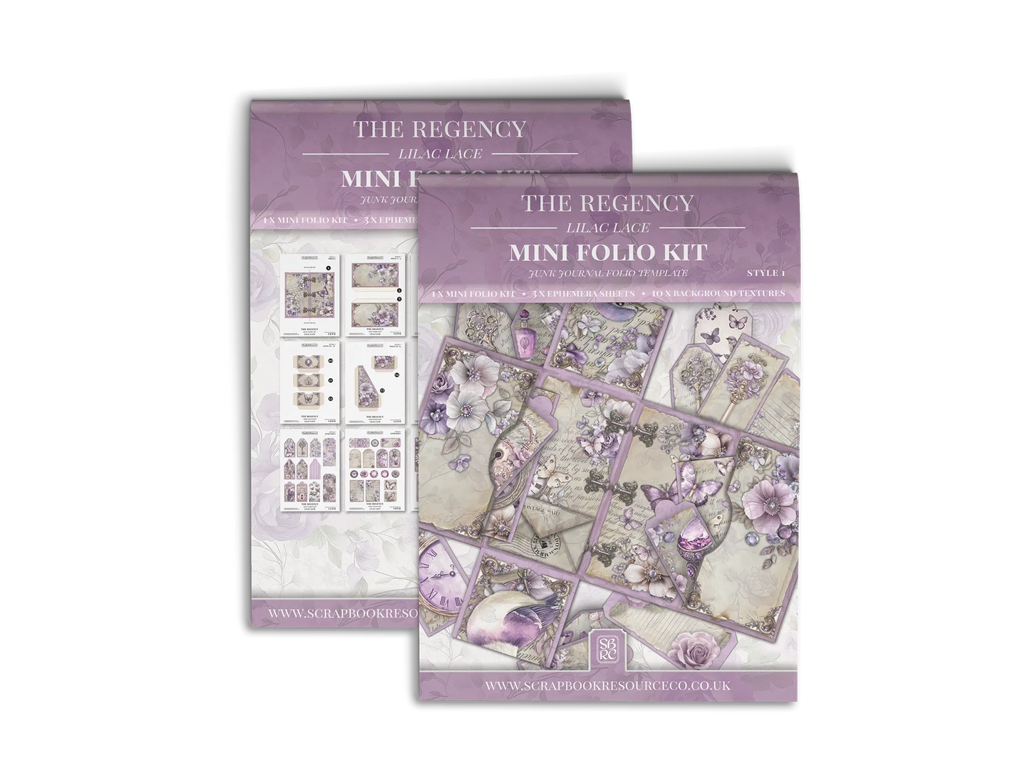 The Regency Lilac Lace Mini Folio Kit Style 1