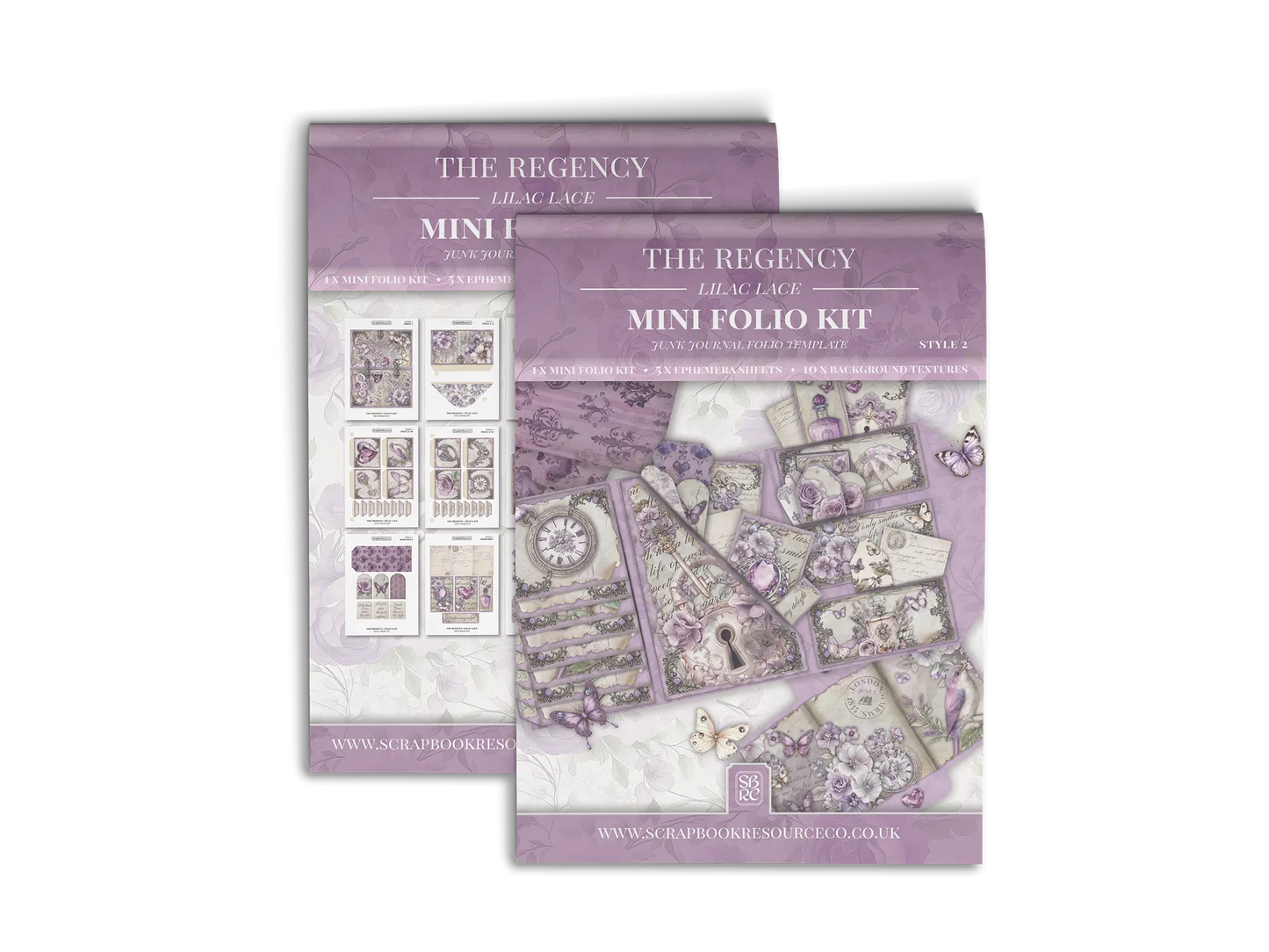 The Regency Lilac Lace Mini Folio Kit Style 2