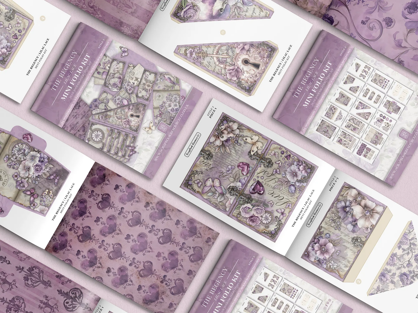 The Regency Lilac Lace Mini Folio Kit Style 2