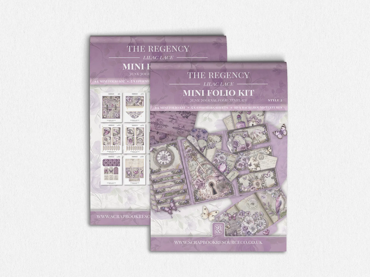 The Regency Lilac Lace Mini Folio Kit Style 2
