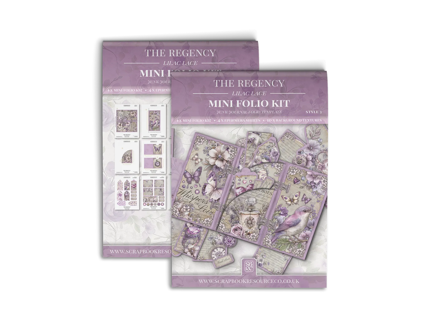 The Regency Lilac Lace Mini Folio Kit Style 3