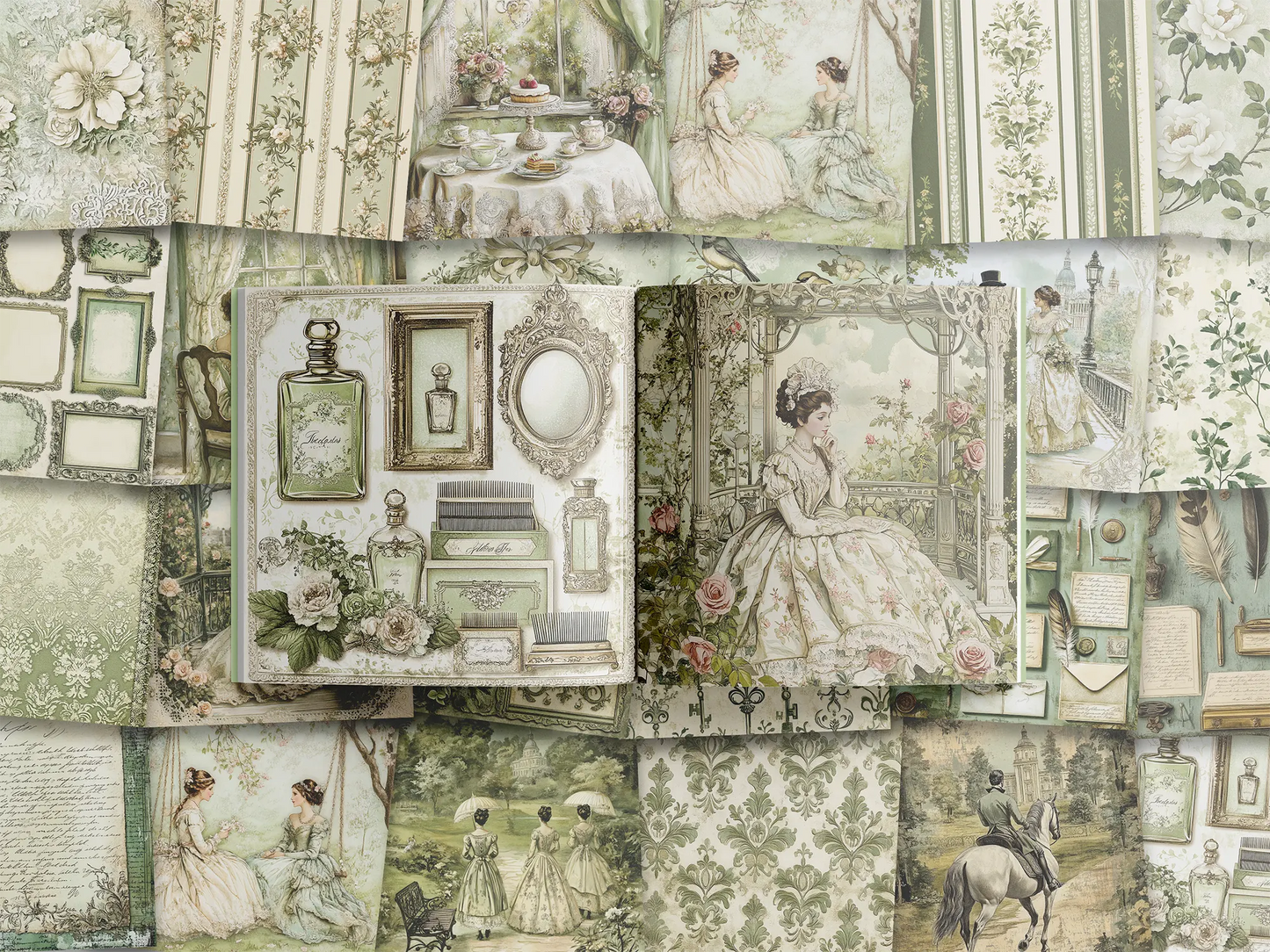 The Regency : Sage and Satin
