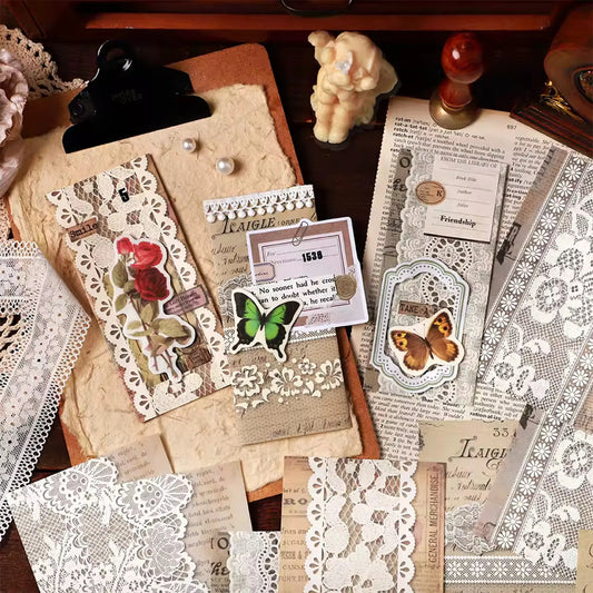 Vintage Lace 2 : Decorative Lace Paper Sheets - ScrapBookResourceCo