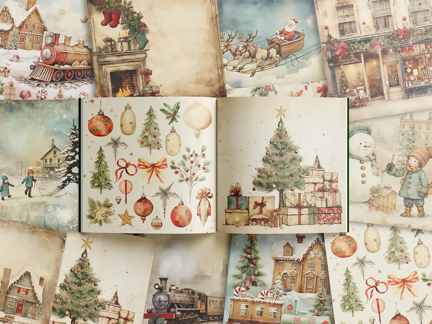 Vintage Christmas 2 - ScrapBookResourceCo