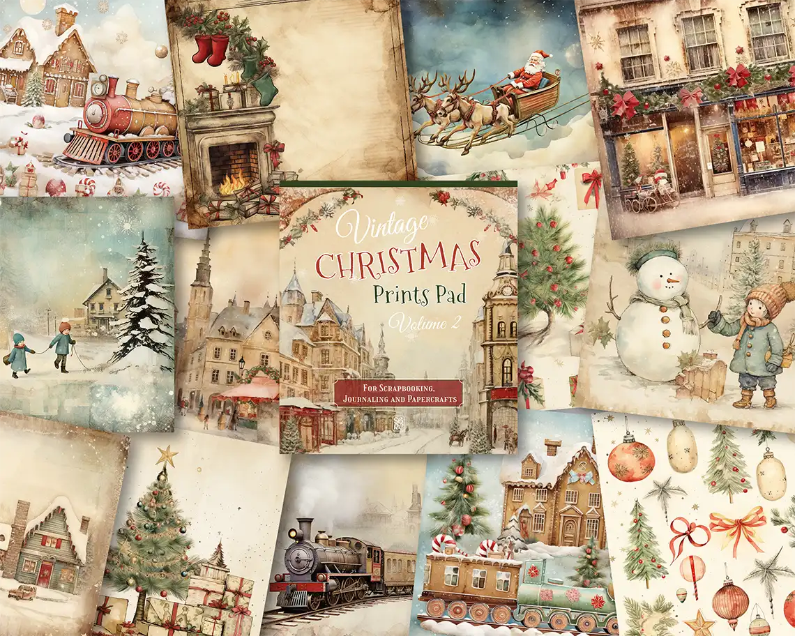 Vintage Christmas 2 - ScrapBookResourceCo