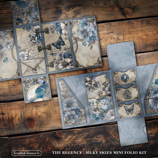 The Regency Silky Skies Mini Folio Kit Style 1 DIGITAL DOWNLOAD