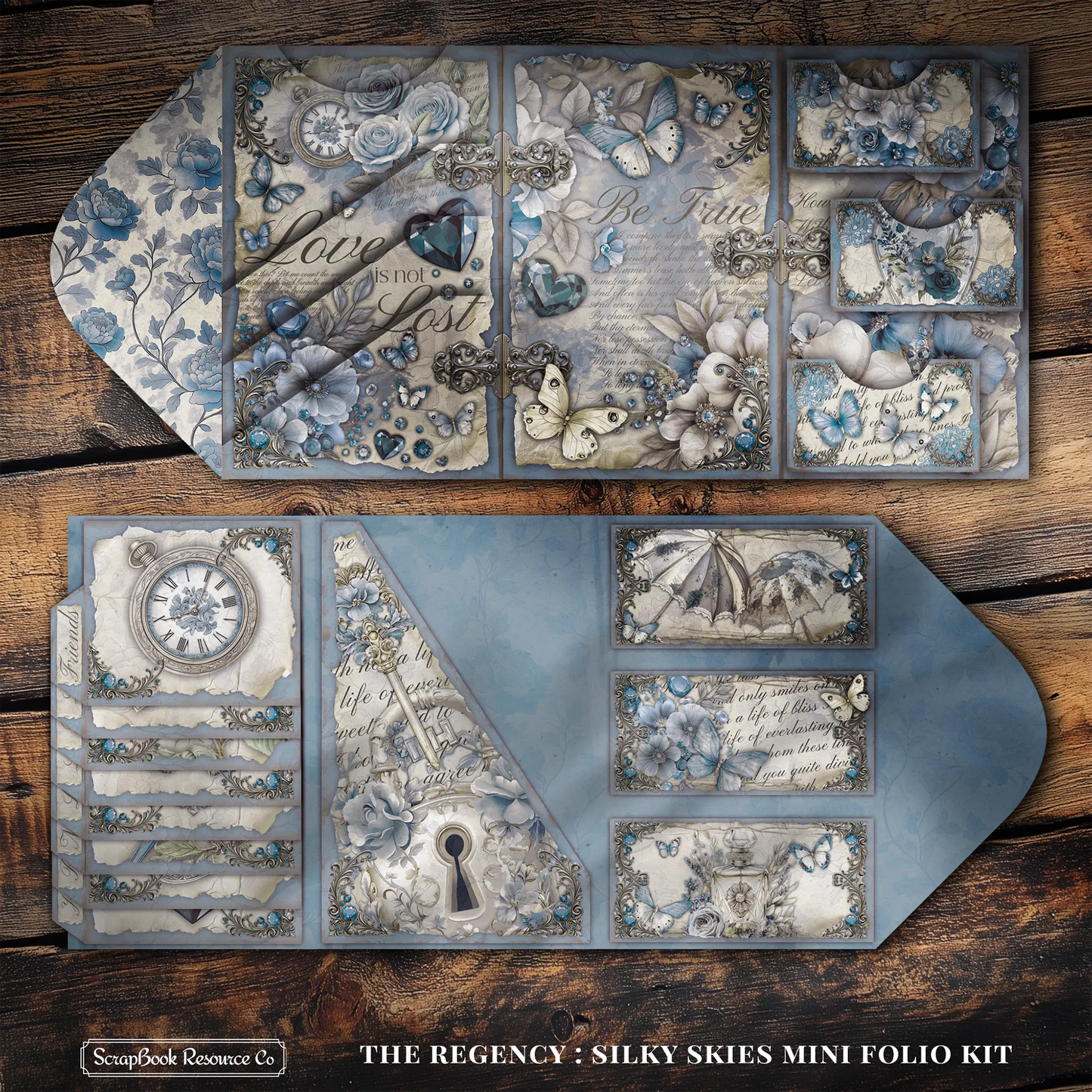 The Regency Silky Skies Mini Folio Kit Style 2 DIGITAL DOWNLOAD