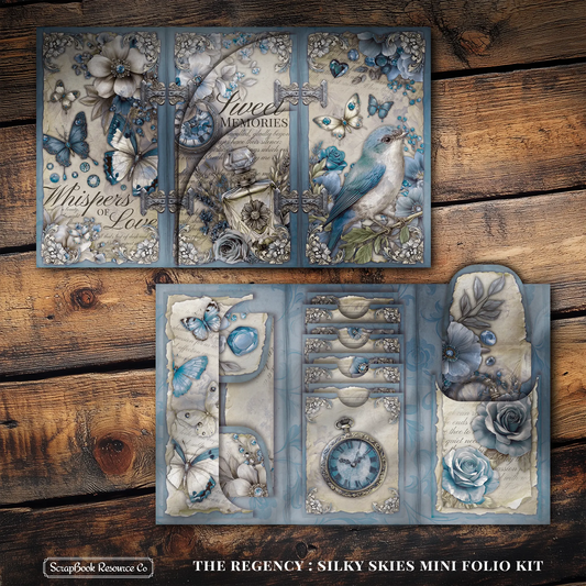 The Regency Silky Skies Mini Folio Kit Style 3 DIGITAL DOWNLOAD