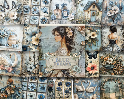 Blue Dreams - ScrapBookResourceCo