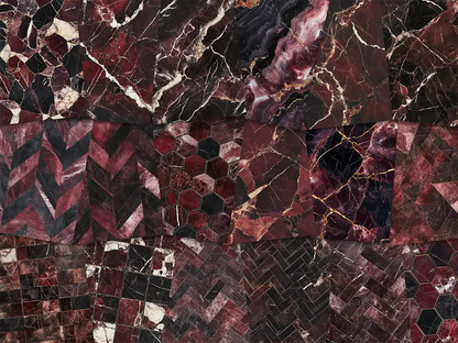 Dark Burgundy Marble