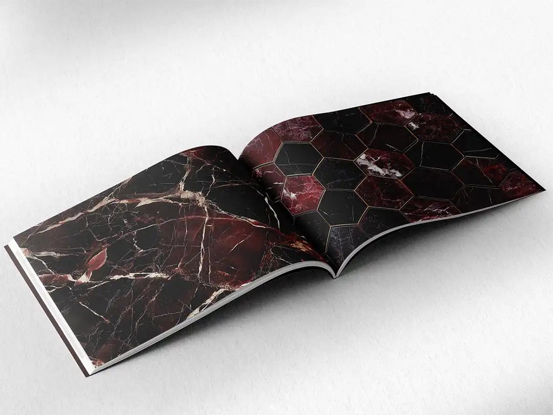 Dark Burgundy Marble