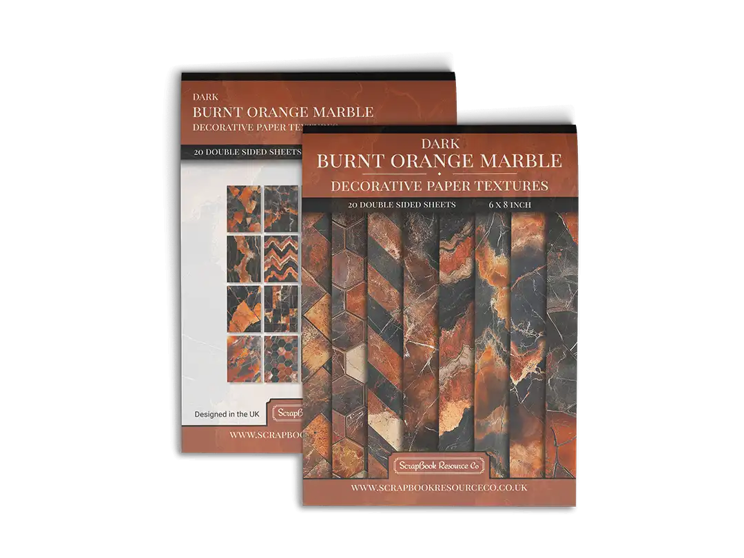 Dark Burnt Orange Marble