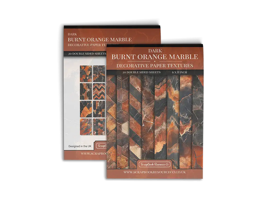 Dark Burnt Orange Marble