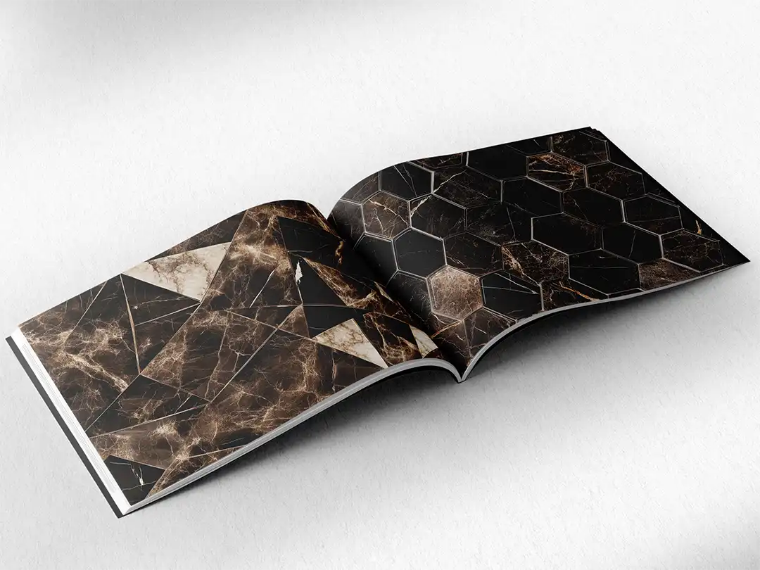 Dark Chocolate Brown Marble