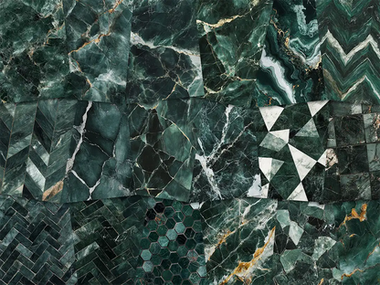 Dark Forest Green Marble