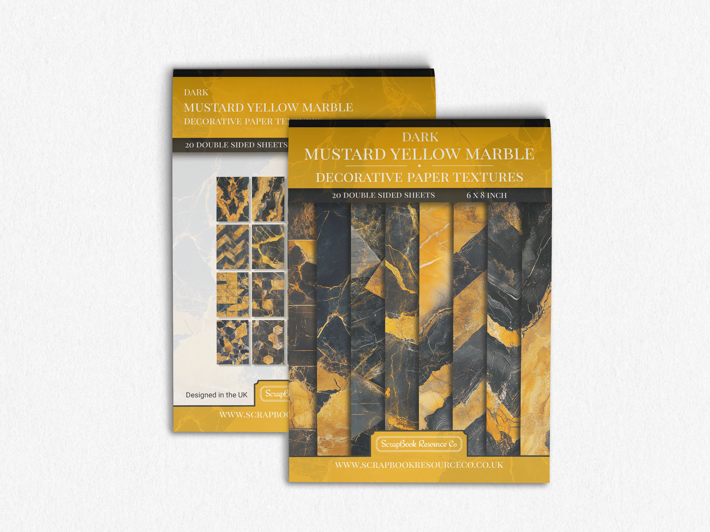 Dark Mustard Yellow Marble