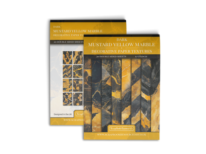 Dark Mustard Yellow Marble