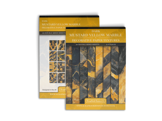 Dark Mustard Yellow Marble