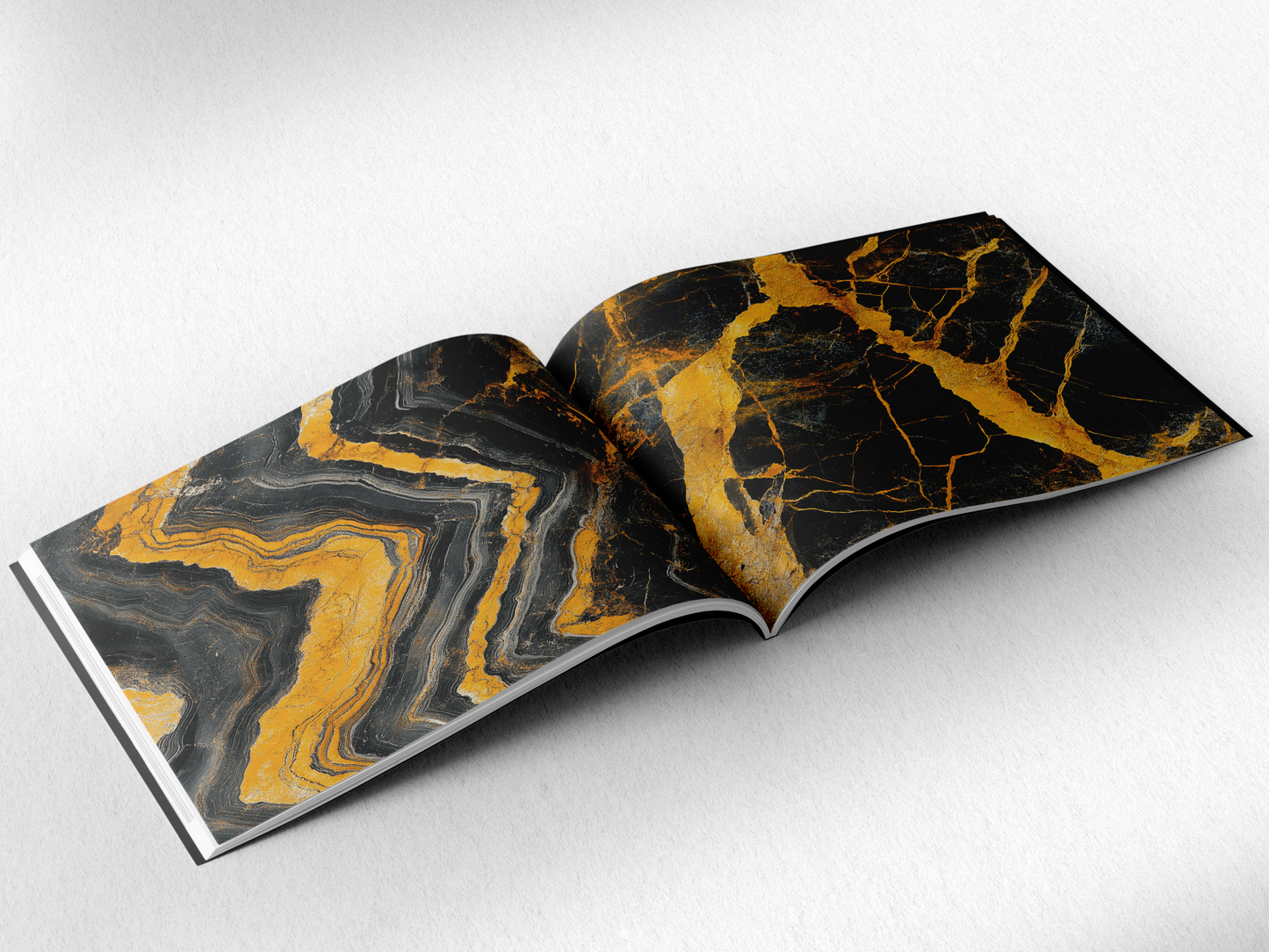 Dark Mustard Yellow Marble