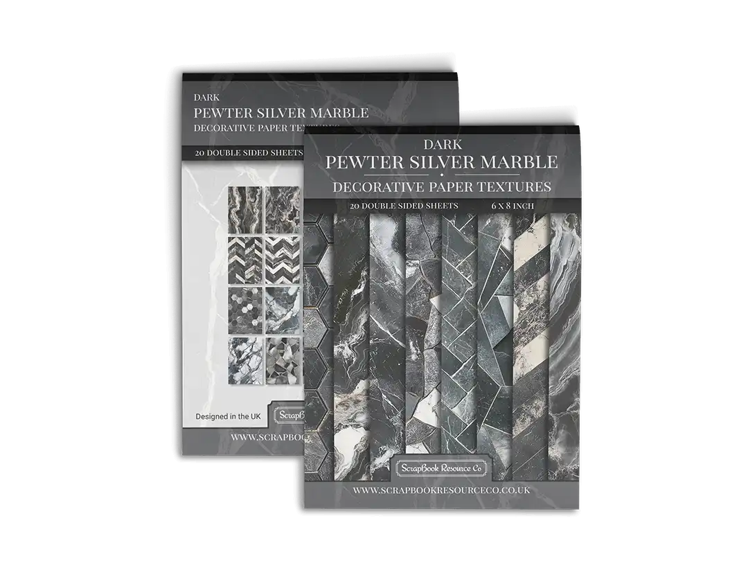 Dark Pewter Silver Marble