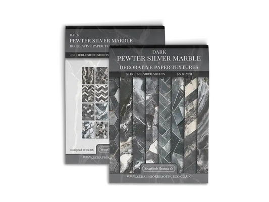 Dark Pewter Silver Marble